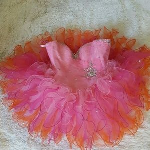 Sz 4 bodice with tulle short mini dress